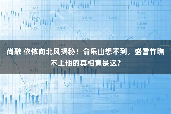 尚融 依依向北风揭秘！俞乐山想不到，盛雪竹瞧不上他的真相竟是这？